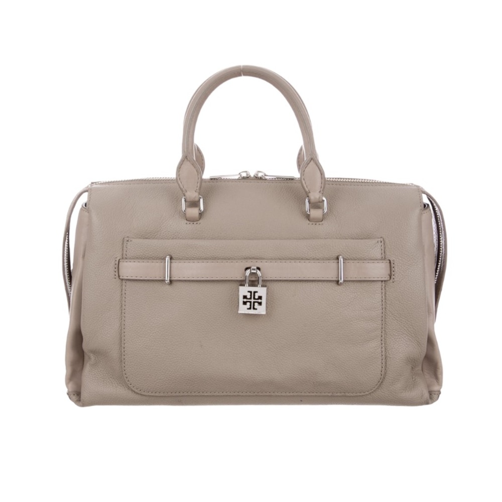 TORY BURCH Padlock Carryall/ Crossbody Bag 
in French Grey. 
Pristine Condition.
